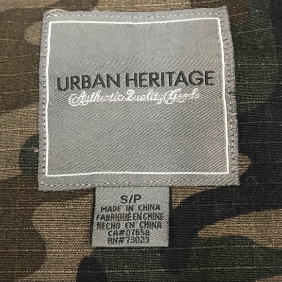 Urban Heritage men’s camo shirt size Small - Picture 7 of 9
